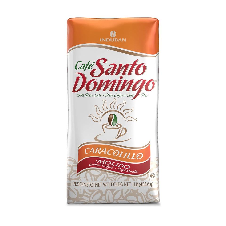 Cafã£Â© Santo Domingo + Cafã£Â© Santo Domingo Caracolillo (Peaberry) | Ground Coffee - 16 Oz Bags Bundle - Products From The Dominican Republic