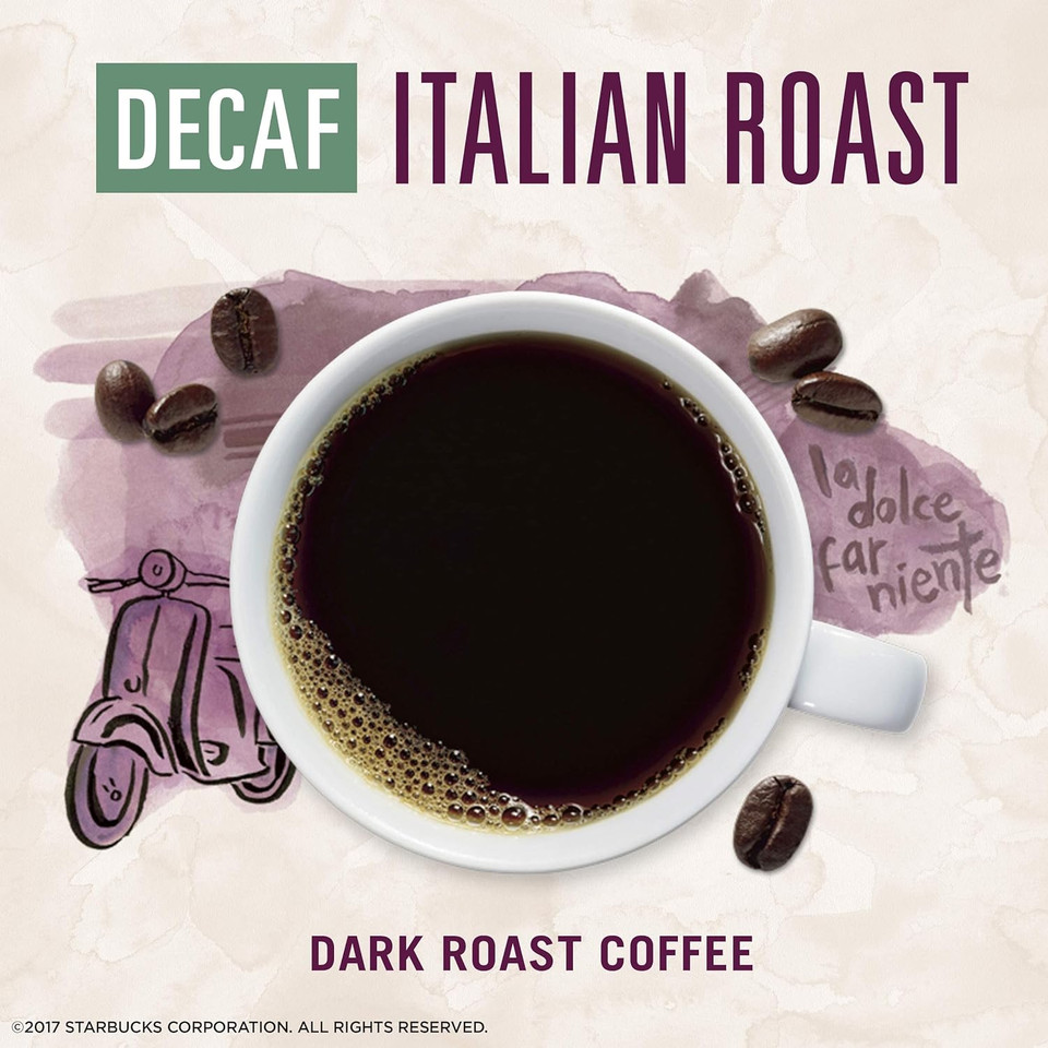 Starbucks Via Instant Coffeeã¢ÂDark Roast Coffeeã¢ÂDecaf Italian Roastã¢Â100% Arabicaã¢Â1 Box (50 Packets)
