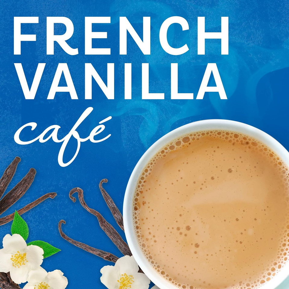 Maxwell House International French Vanilla Cafã£Â©-Style Decaf Sugar Free Light_Roast Beverage Mix, 4 Oz. Canister