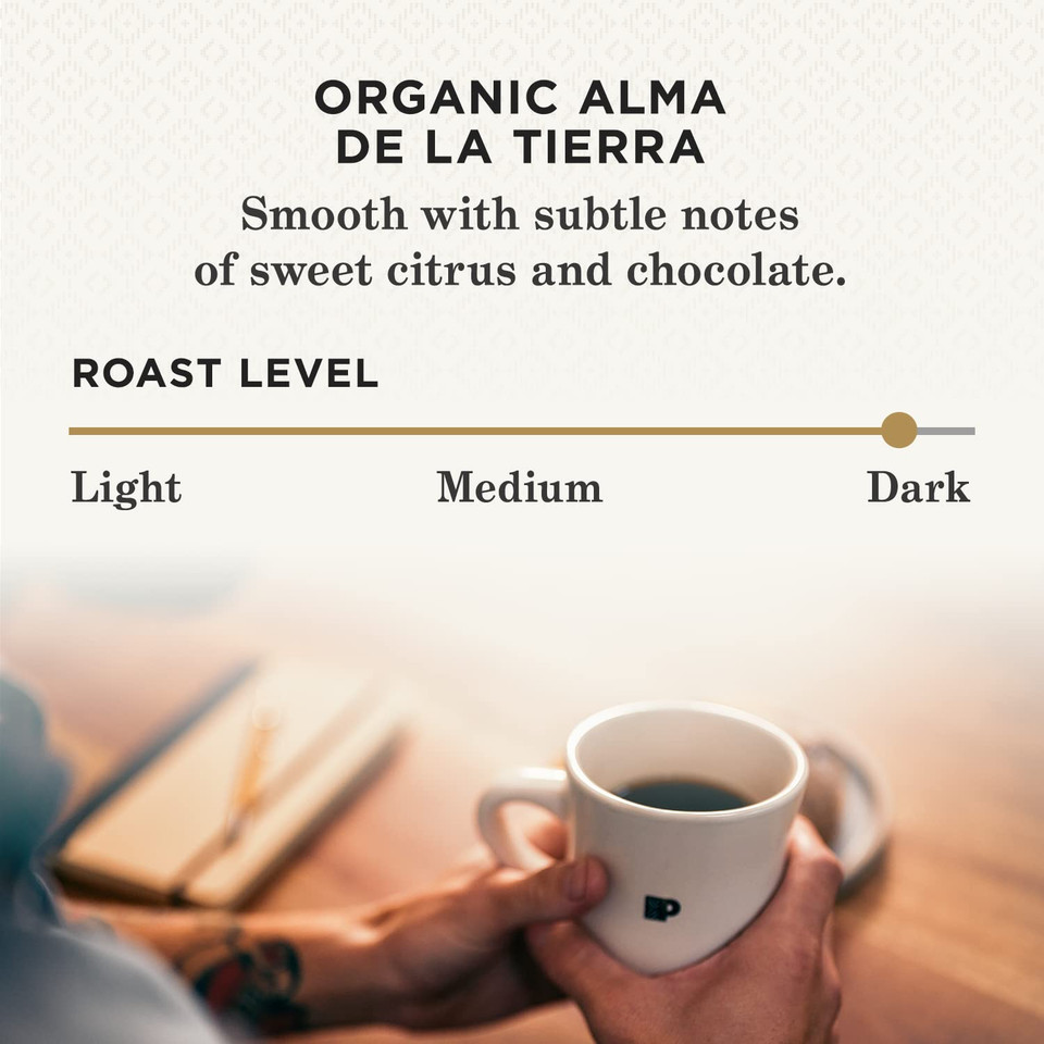 Peet'S Coffee, Dark Roast K-Cup Pods For Keurig Brewers - Organic Alma De La Tierra, Usda Organic 60 Count (6 Boxes Of 10 K-Cup Pods)