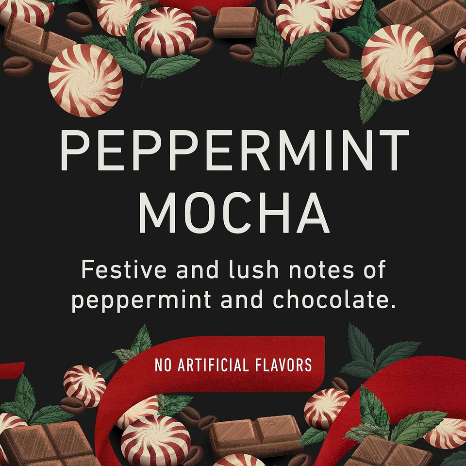 Peet'S Coffee, Flavored Coffee K-Cup Pods For Keurig Brewers - Peppermint Mocha 22 Count (1 Box Of 22 K-Cup Pods)