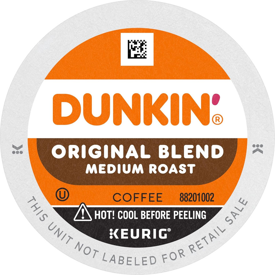 Dunkin' Original Blend Medium Roast Coffee, 88 Keurig K-Cup Pods