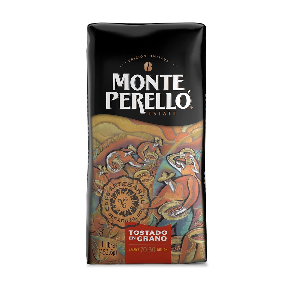 Monte Perellã£Â³, 16 Oz Bag (1 Lb/ 453.6 G), Whole Bean Coffee, Medium Roast - Product From The Dominican Republic (Pack Of 4)