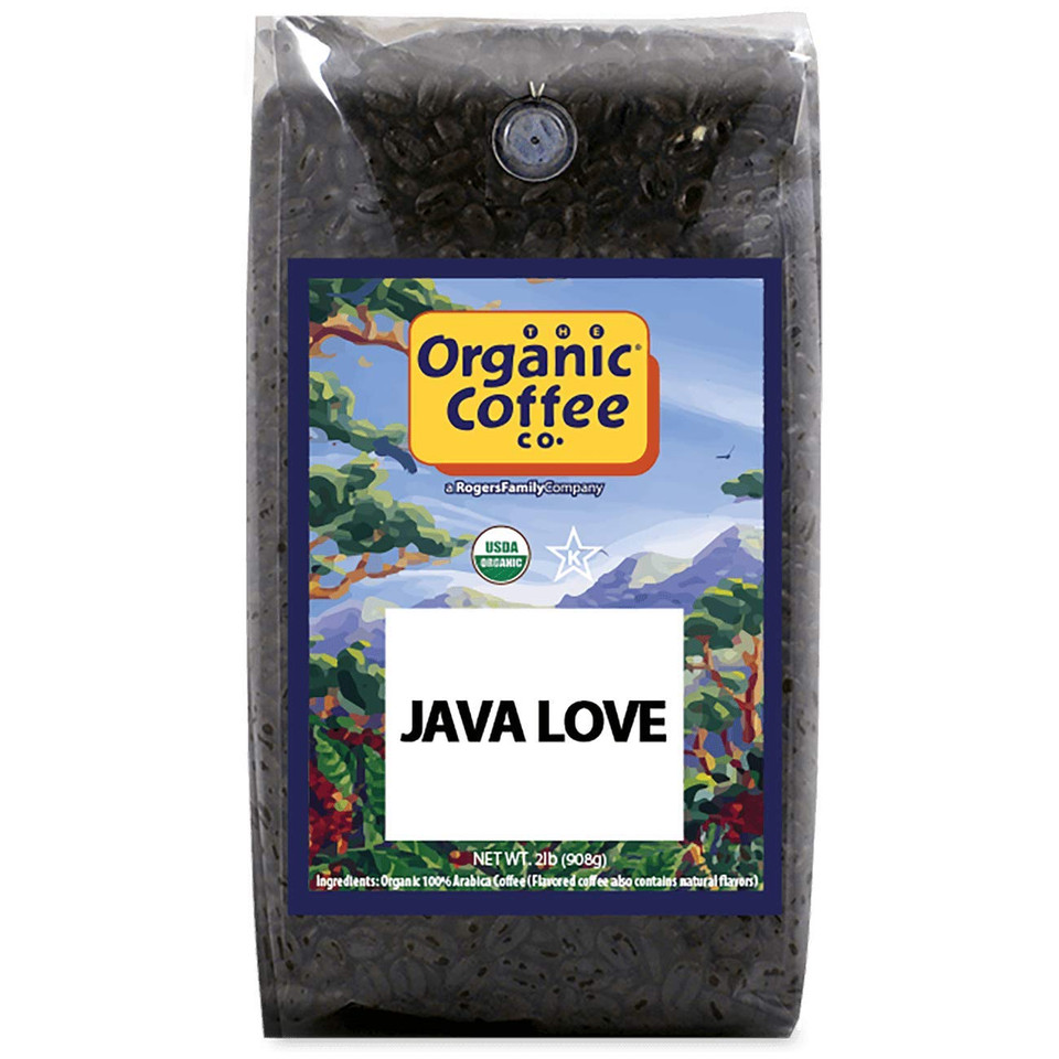 The Organic Coffee Co. Whole Bean Coffee - Java Love (2Lb Bag), Medium Roast, Usda Organic The Organic Coffee Co. Whole Bean Coffee - Java Love (2Lb Bag), Medium Roast, Usda Organic