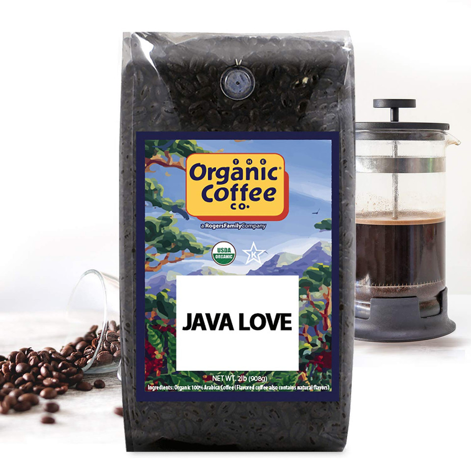 The Organic Coffee Co. Whole Bean Coffee - Java Love (2Lb Bag), Medium Roast, Usda Organic The Organic Coffee Co. Whole Bean Coffee - Java Love (2Lb Bag), Medium Roast, Usda Organic