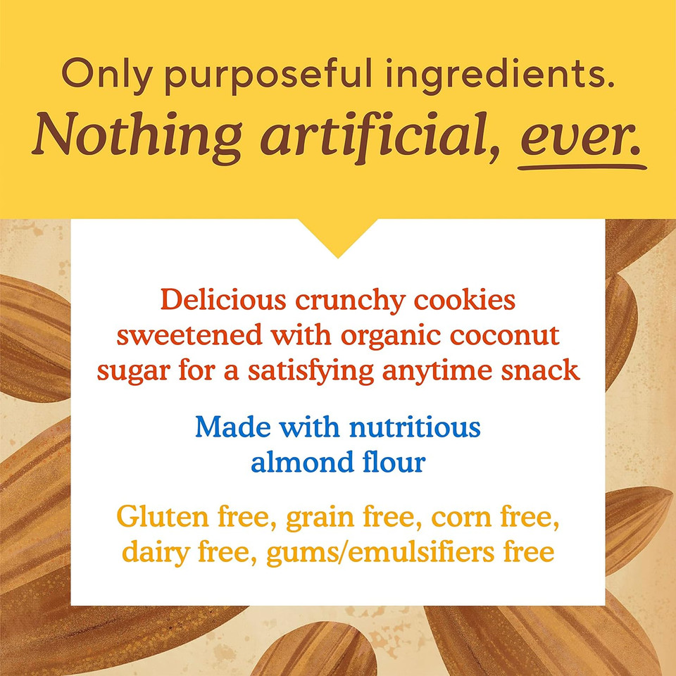 Simple Mills Almond Flour Crunchy Cookies, Double Chocolate Chip - Gluten Free, Vegan, Healthy Snacks, Made With Organic Coconut Oil, 5.5 Ounce (Pack Of 3)