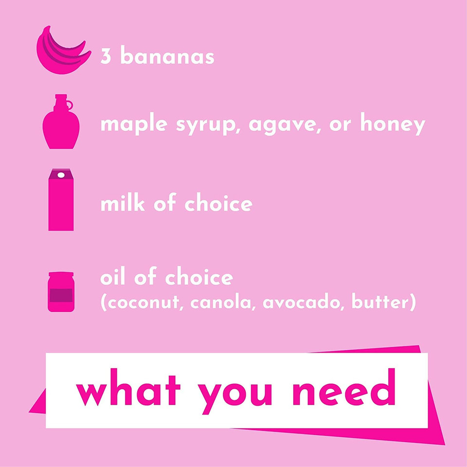 Gonanas Frosted Vanilla Cake Protein Banana Bread Mix, Vegan, Gluten Free Healthy Snacks. Oat Flour Bread Or Muffin Mix. Women Owned, Us Ingredients, Dairy Free, Nut Free, Delicious Snacks (1 Pack)