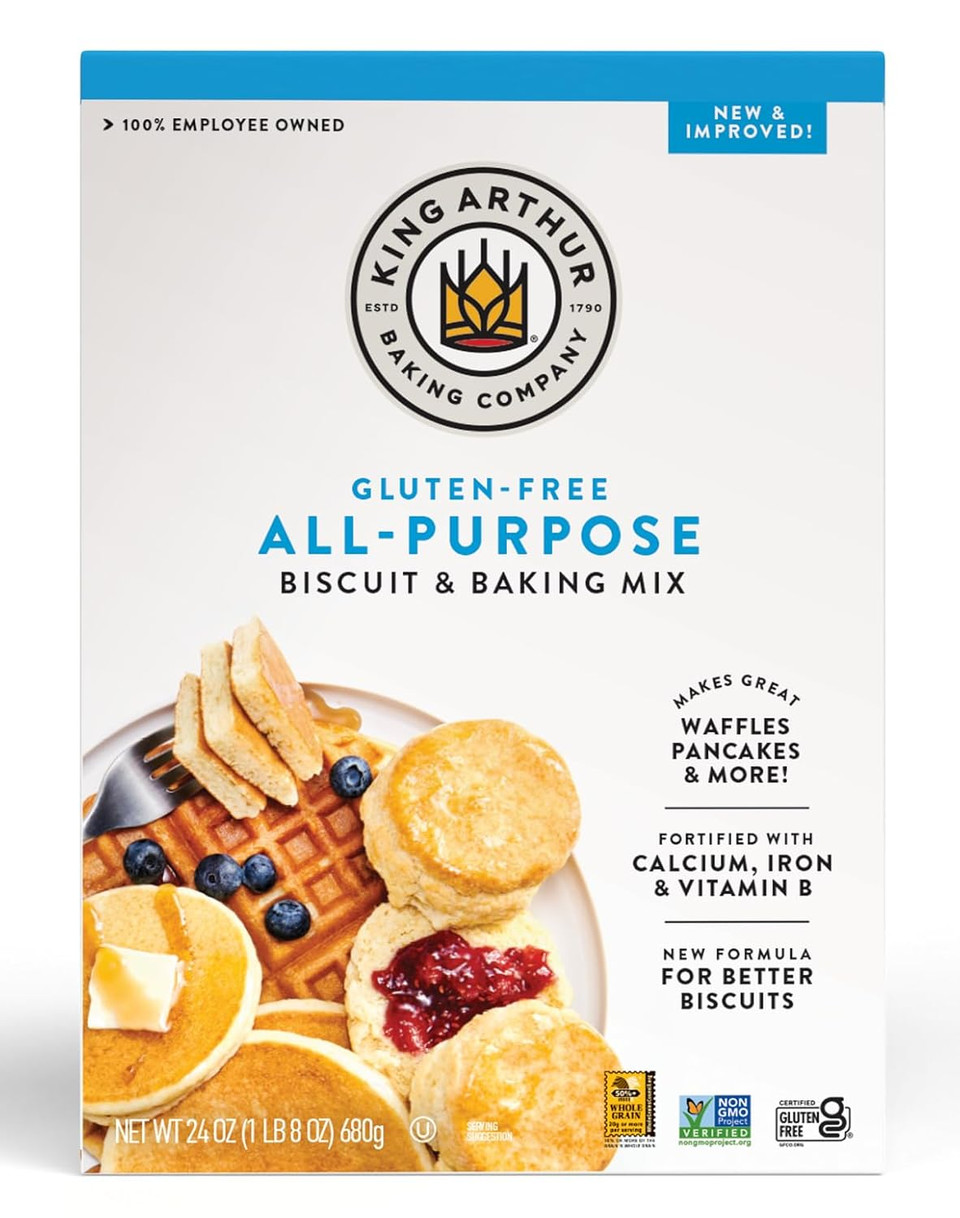 King Arthur, Gluten Free All-Purpose Biscuit & Baking Mix, Gluten Free, Non-Gmo Project Verified, Certified Kosher, 24 Ounces, Packaging May Vary (Pack Of 6) King Arthur, Gluten Free All-Purpose Biscuit & Baking Mix, Gluten Free, Non-Gmo Project Verified, Certified Kosher, 24 Ounces, Packaging May Vary (Pack Of 6)