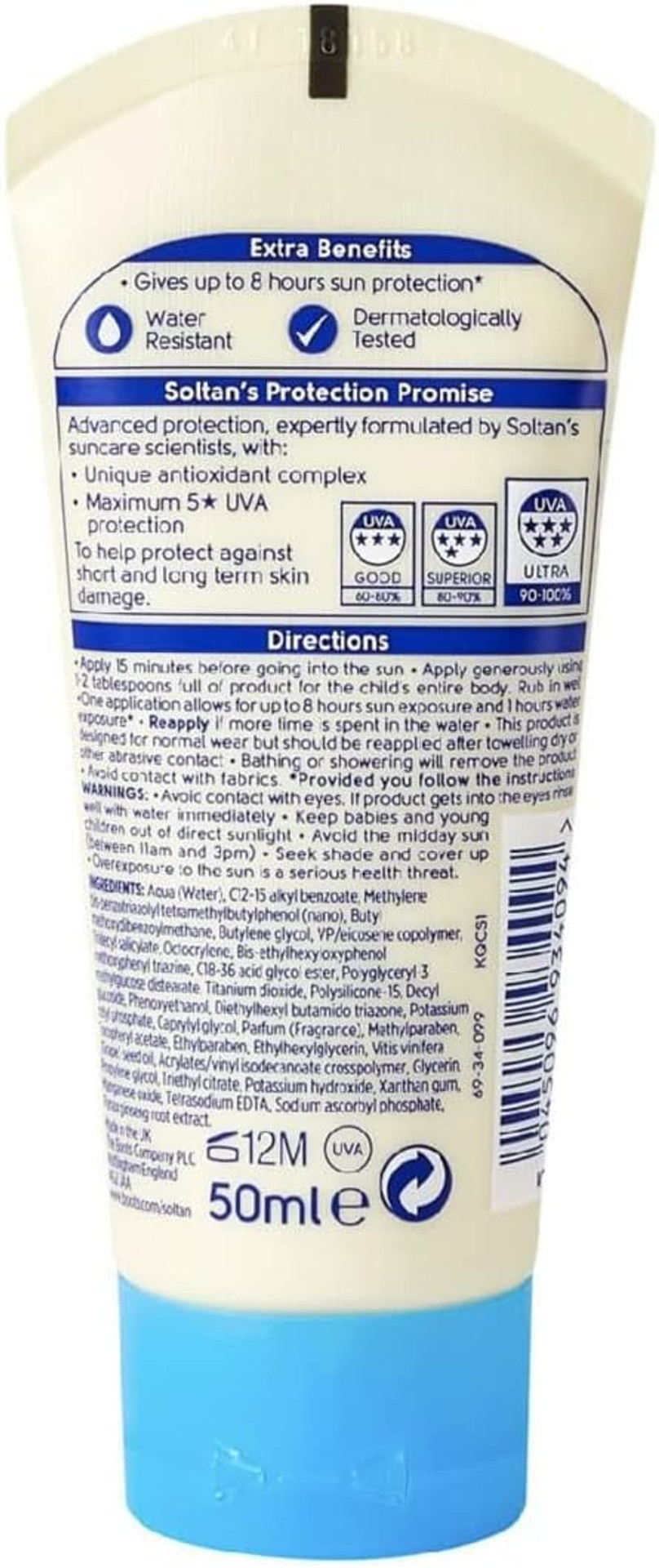 Soltan Kids Once 8hr Protect & Play Lotion SPF50+ 50ml