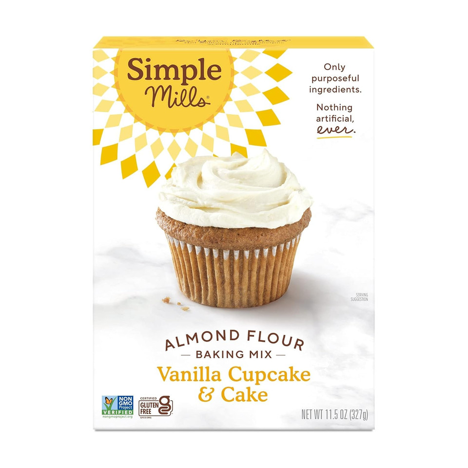 Almond Flour Baking Mix, Vanilla Cupcake & Cake Mix - Gluten Free, Plant Based, Paleo Friendly, 11.5 Ounce (Pack Of 3)