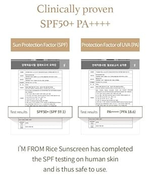 [I'M From] Rice Sunscreen 50Ml, Physical, Rice Extract 41%, Non-Nano Zinc Oxide, Reef Friendly, Skin Sun Protection