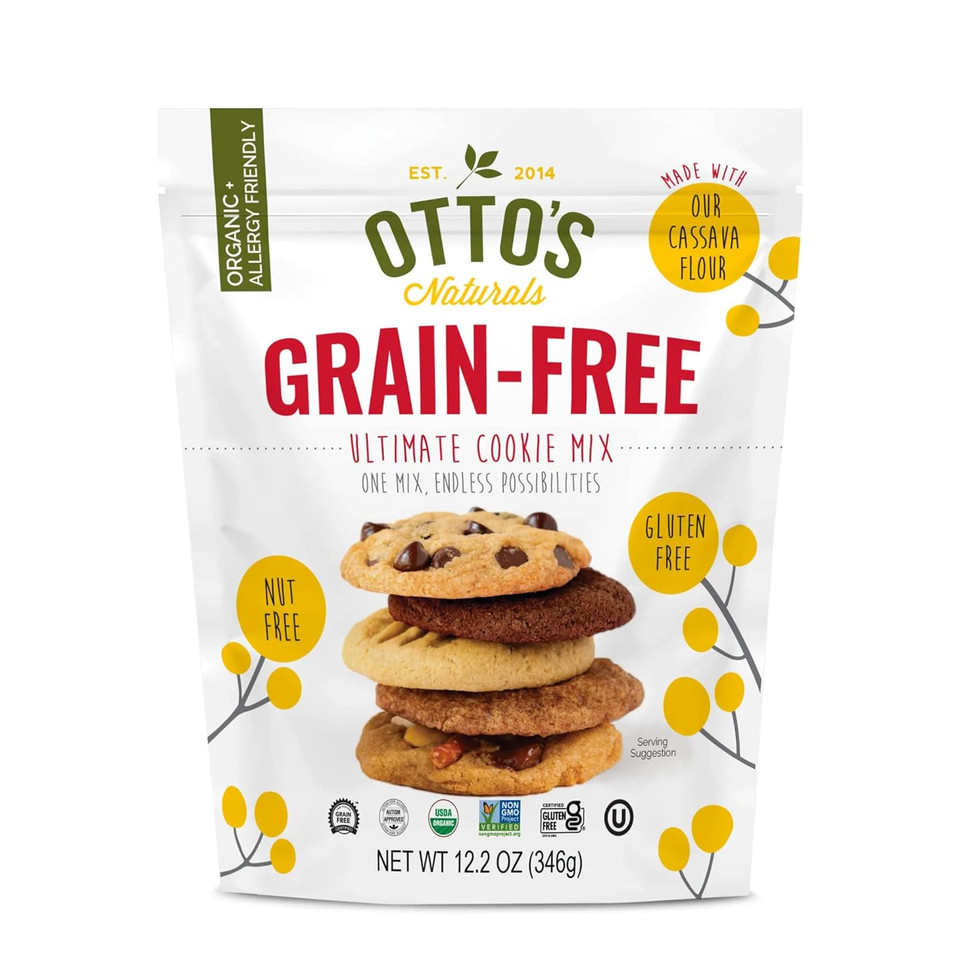 Ottoã¢ÂS Naturals Grain-Free Ultimate Cookie Mix, Made With Organic Cassava Flour, Gluten-Free All-Purpose Cookie Mix, Non-Gmo Verified - 12.2 Oz Bag (Single)