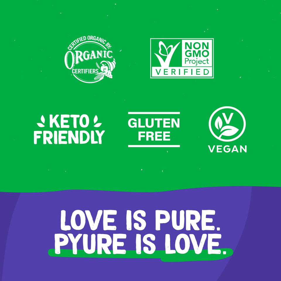 Pyure Chocolate Chip Cookie Mix | Keto Cookies, Sugar Free Cookies, Gluten Free Cookies, Vegan Cookies | 2 Net Carbs Per Cookie | Made With Organic Plant-Based Ingredients | 9 Oz