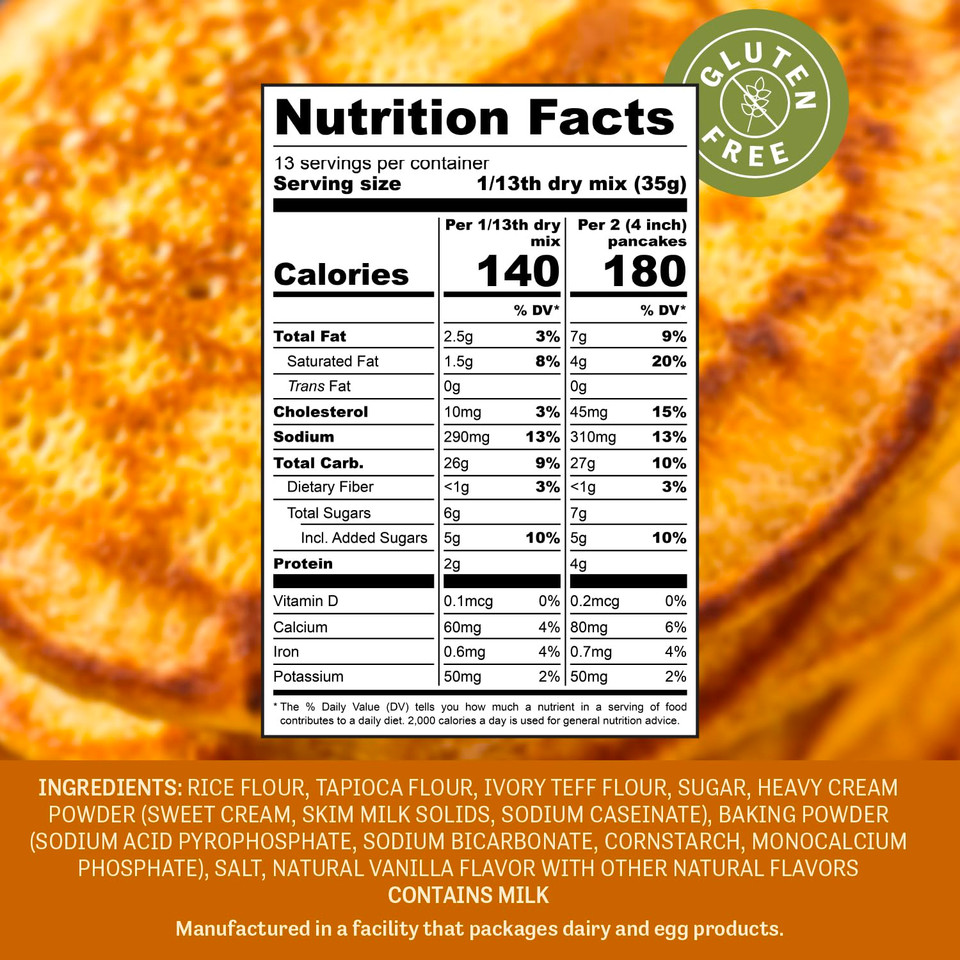 Judee'S Gluten Free Pancake Mix, Super Baker Series - Makes 24 To 26 Pancakes - Make Fluffy And Flavorful Gluten Free Waffles And Pancakes - Tasty Pancakes For Breakfast - Homemade Baked Goods Mix