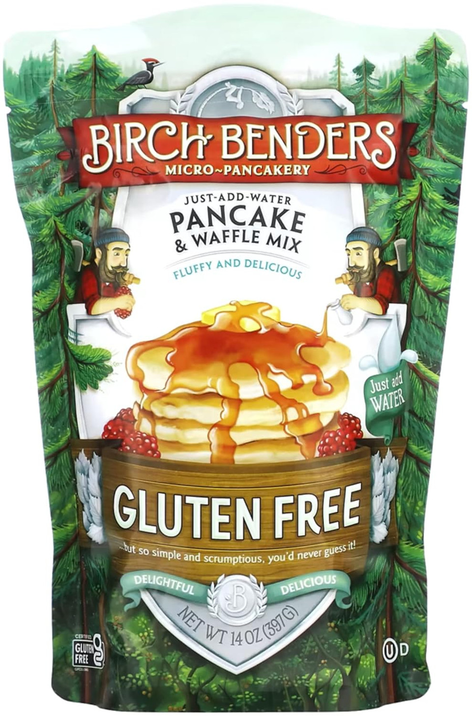Gluten-Free Pancake And Waffle Mix By Birch Benders,14 Ounce (Pack Of 1)