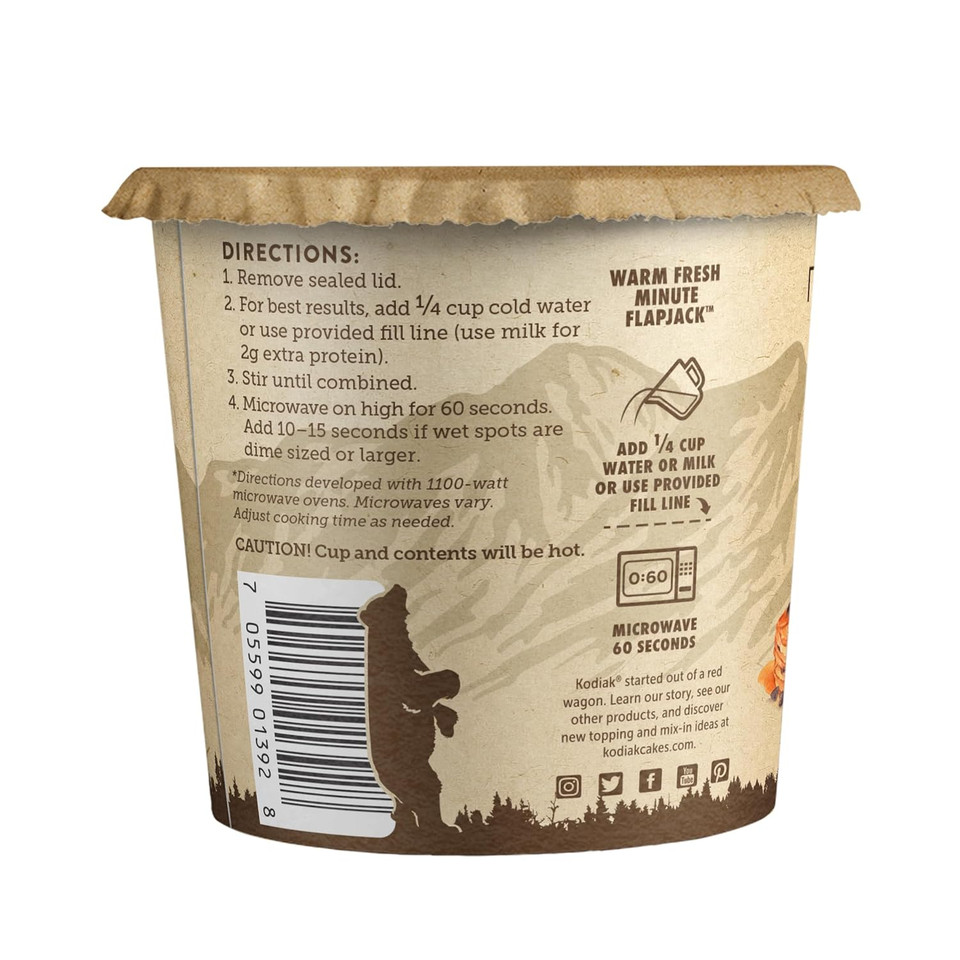 Kodiak Cakes Pancake On The Go, S'Mores, 2.36 Oz (Pack Of 12)
