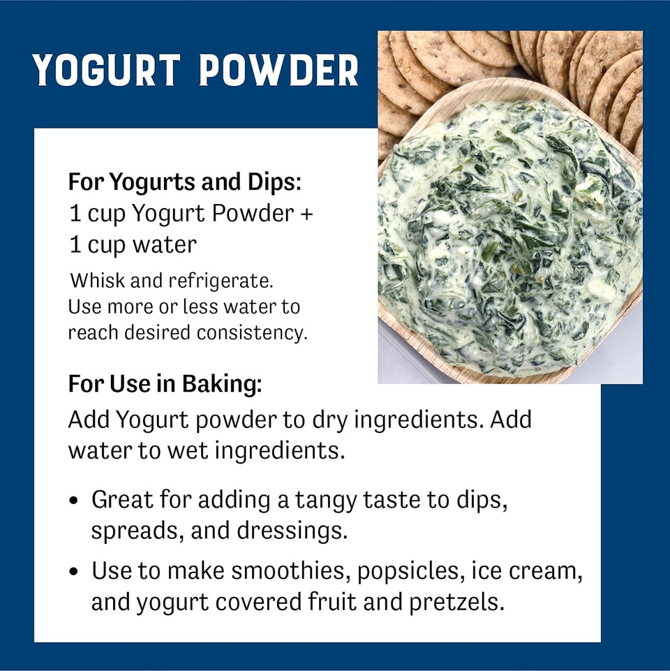 Judeeã¢ÂS Yogurt Powder 11.25Oz - 100% Non-Gmo, Rbst Hormone-Free - Gluten-Free & Nut-Free - Made From Real Dairy - Made In Usa - Make Homemade Yogurt And Tangy Dips, Dressings, And Toppings