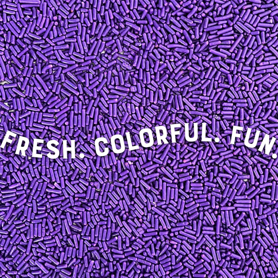 Judee'S Purple Sprinkles 2 Lb - Gluten-Free And Nut-Free - Brighten Up Your Baked Goods - Great For Cookie And Cake Decoration - Use For Baking And As Dessert And Ice Cream Toppings