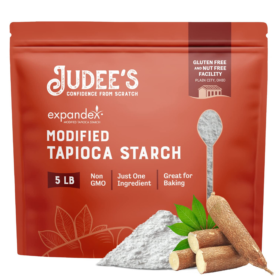 Judeeã¢ÂS Expandex Modified Tapioca Starch 5 Lb - 100% Non-Gmo, Gluten-Free & Nut-Free - Usa Packaged - Thickens And Enhances Texture - Great For Making Tortillas, Bread, And Bagels