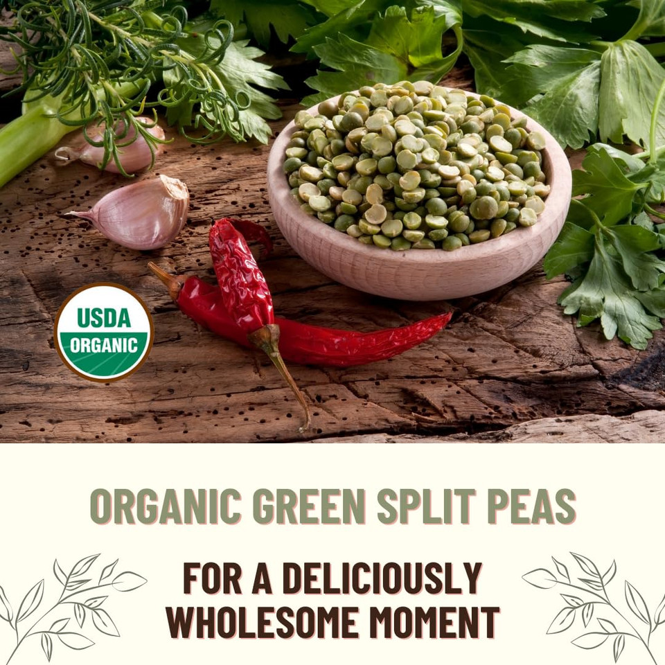 Mountain High Organics Certified Organic Green Split Peas 1/5Lb Bag