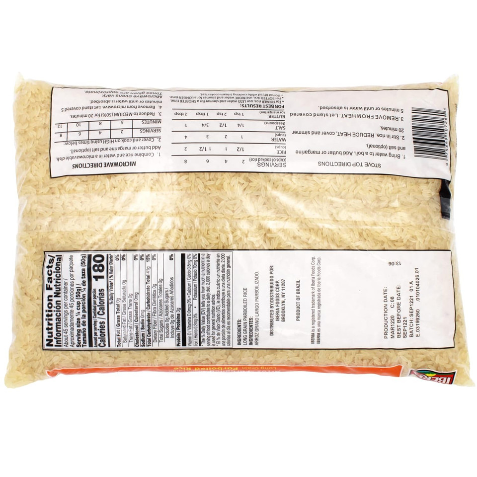 Iberia Parboiled Rice, 5 Lb