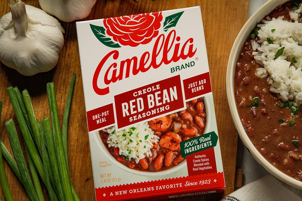 Camellia Brand Creole Red Bean Seasoning Mix, Authentic Louisiana Flavor (Twin Pack)