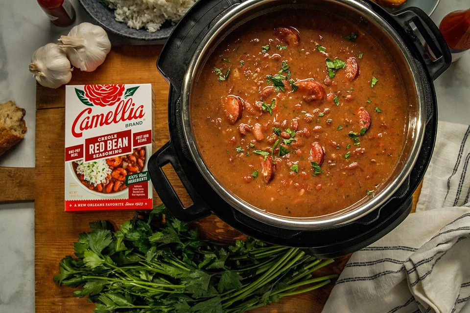 Camellia Brand Creole Red Bean Seasoning Mix, Authentic Louisiana Flavor (Twin Pack)