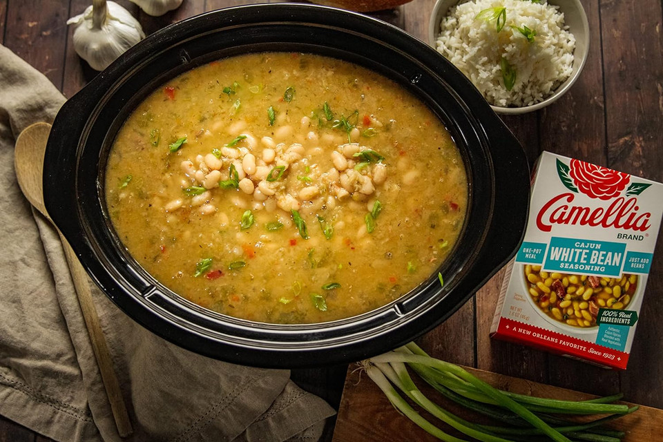 Camellia Brand Cajun White Bean Seasoning Mix, Authentic Louisiana Flavor (Pack Of 4)