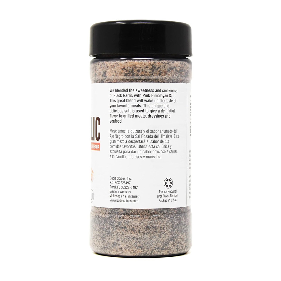 Badia Black Garlic Pink Salt, 9 Oz (Pack Of 6)