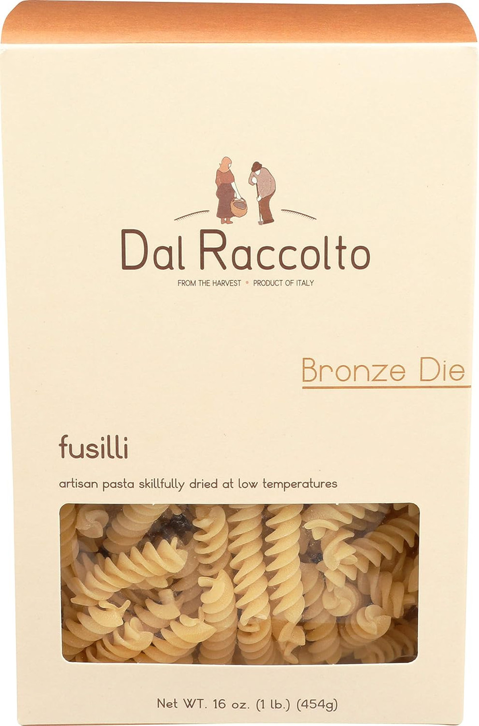 Dal Raccolto Bronze Die Pasta - Fusilli, 1 Lb Box
