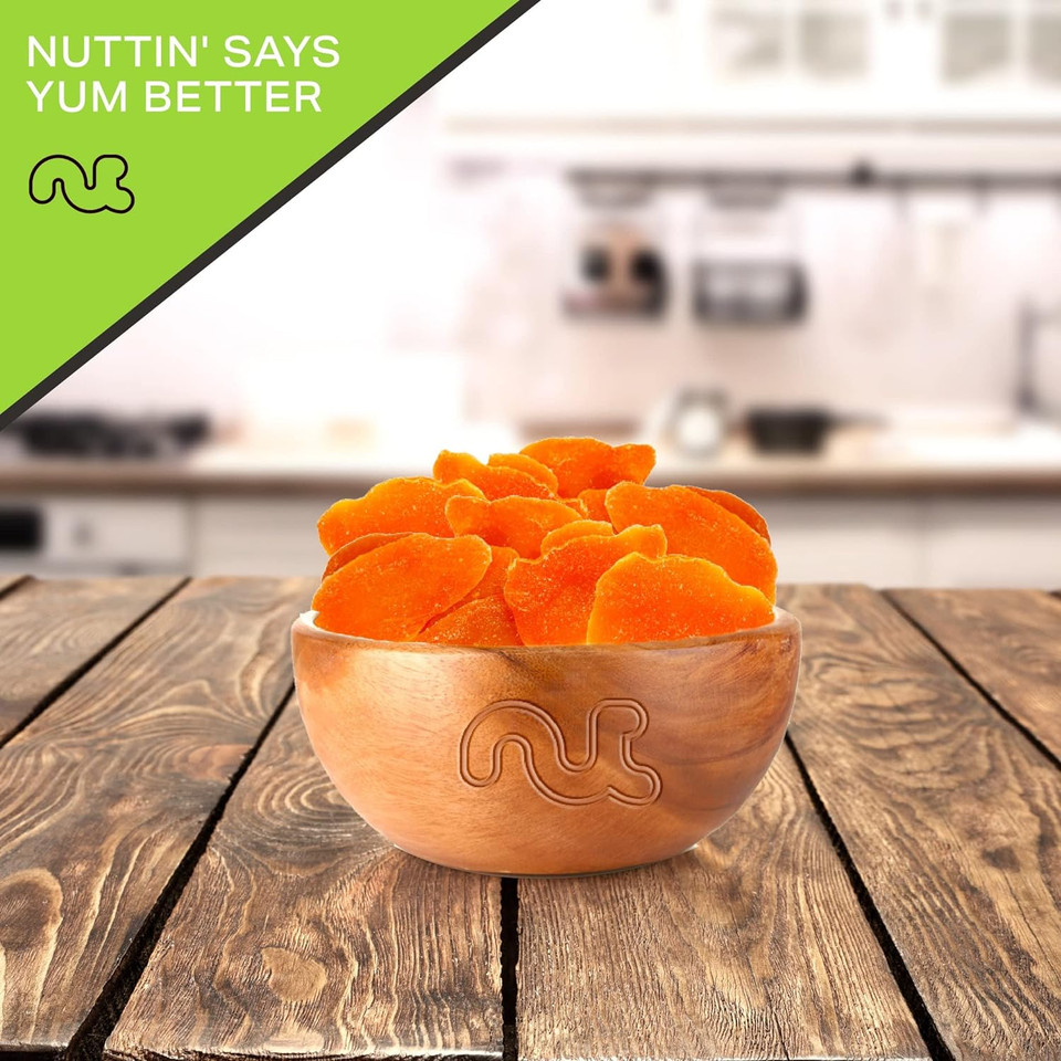 Nut Cravings Dry Fruits - Sun Dried Mango Slices, With Sugar Added (32Oz - 2 Lb) Packed Fresh In Resealable Bag - Sweet Snack, Healthy Food, All Natural, Vegan, Kosher Certified