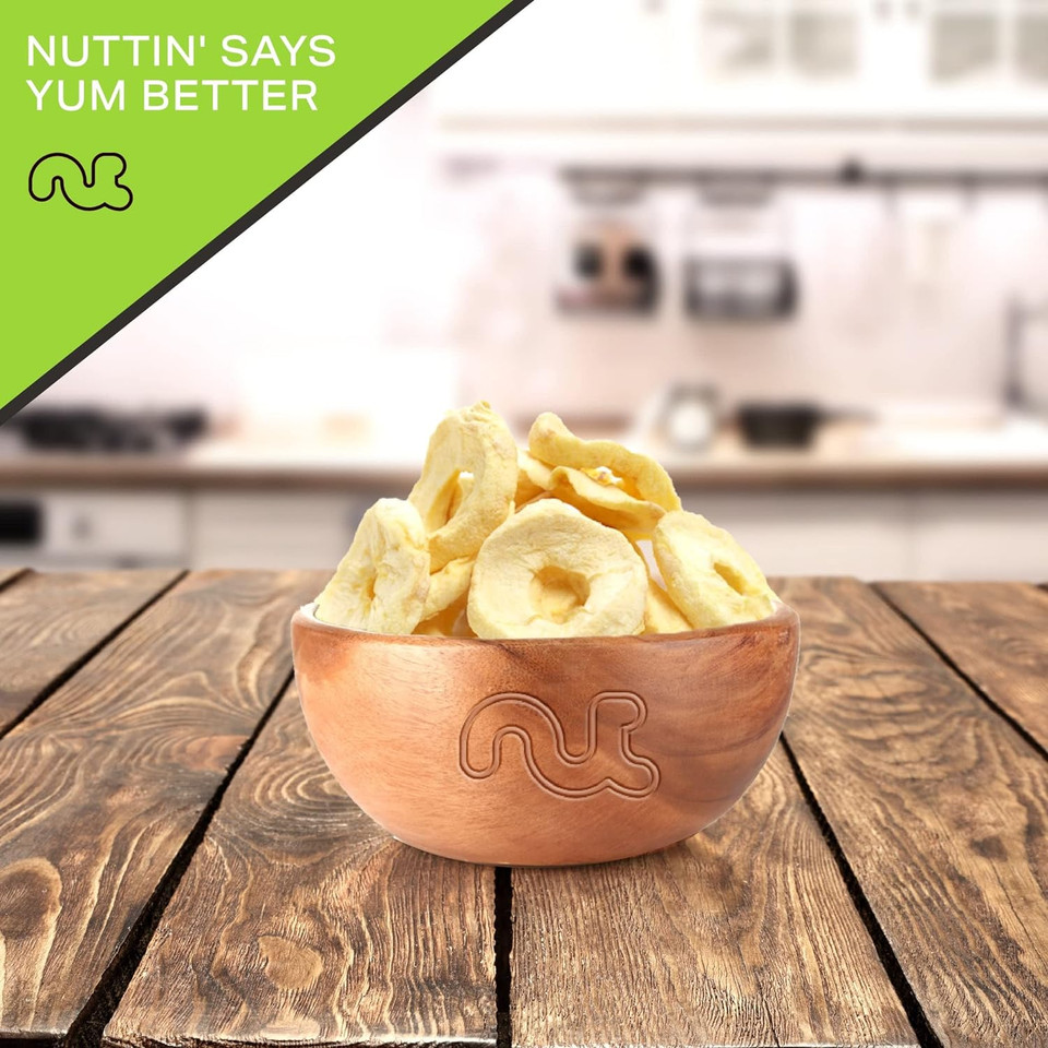 Nut Cravings Dry Fruits - Dried Apple Rings Slices, No Sugar Added - Chewy Soft Texture (32Oz - 2 Lb) Packed Fresh In Resealable Bag - Sweet Snack, Healthy Food, All Natural, Vegan, Kosher Certified