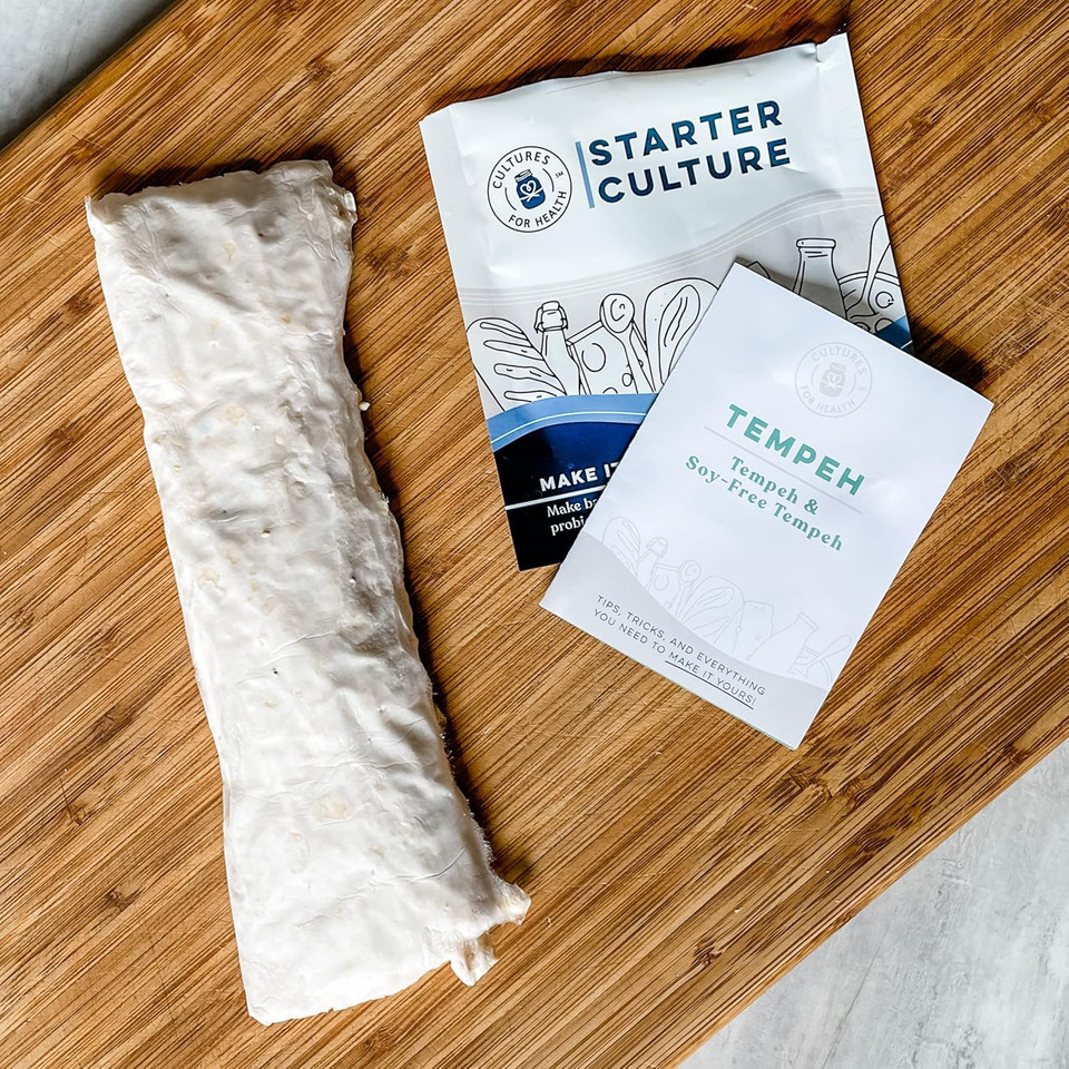 Cultures For Health Vegan Protein Bundle | 8 Total Packets, Includes Starter Spores For Tempeh (X4) And Natto (X4) | Plant Based Meat Substitutes | Authentic Indonesian & Japanese Food From Soy Beans