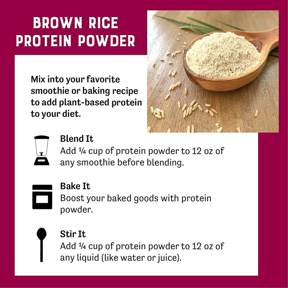 Judeeã¢ÂS Brown Rice Protein Powder (80% Protein) 1.5 Lb - 100% Non-Gmo And Sprouted - Dairy-Free And Keto-Friendly - Gluten-Free And Soy-Free - Plant-Based Protein