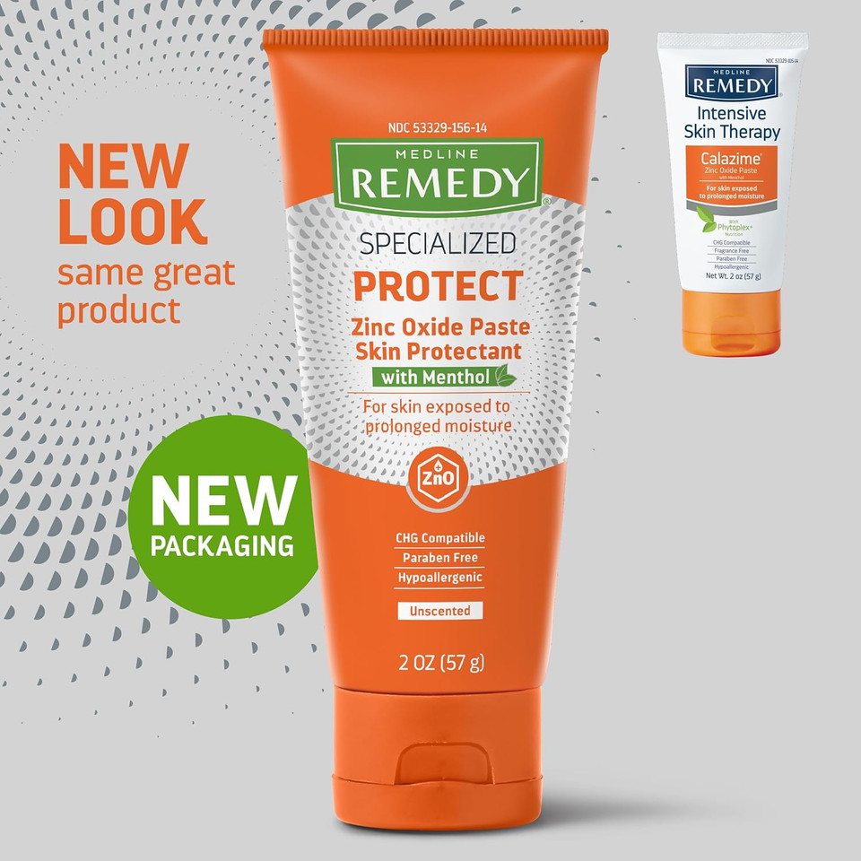Medline Remedy Specialized Zinc Oxide Paste With Menthol (2 Oz Tube), Unscented, Calamine, Incontinence Care, Diaper Rash, Wetness Protection, Hypoallergenic, Paraben Free, Adults, Soothing Medline Remedy Specialized Zinc Oxide Paste With Menthol (2 Oz Tube), Unscented, Calamine, Incontinence Care, Diaper Rash, Wetness Protection, Hypoallergenic, Paraben Free, Adults, Soothing