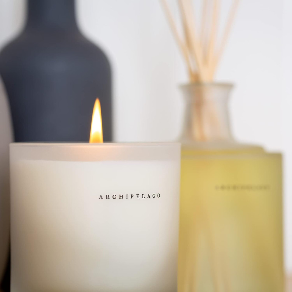 Archipelago Botanicals Stonehenge Boxed Candle. Worldly Scent Of Smoked Cedarwood, Bergamot And Amber. Natural Coconut Wax Burns 60 Hours (10 Oz)