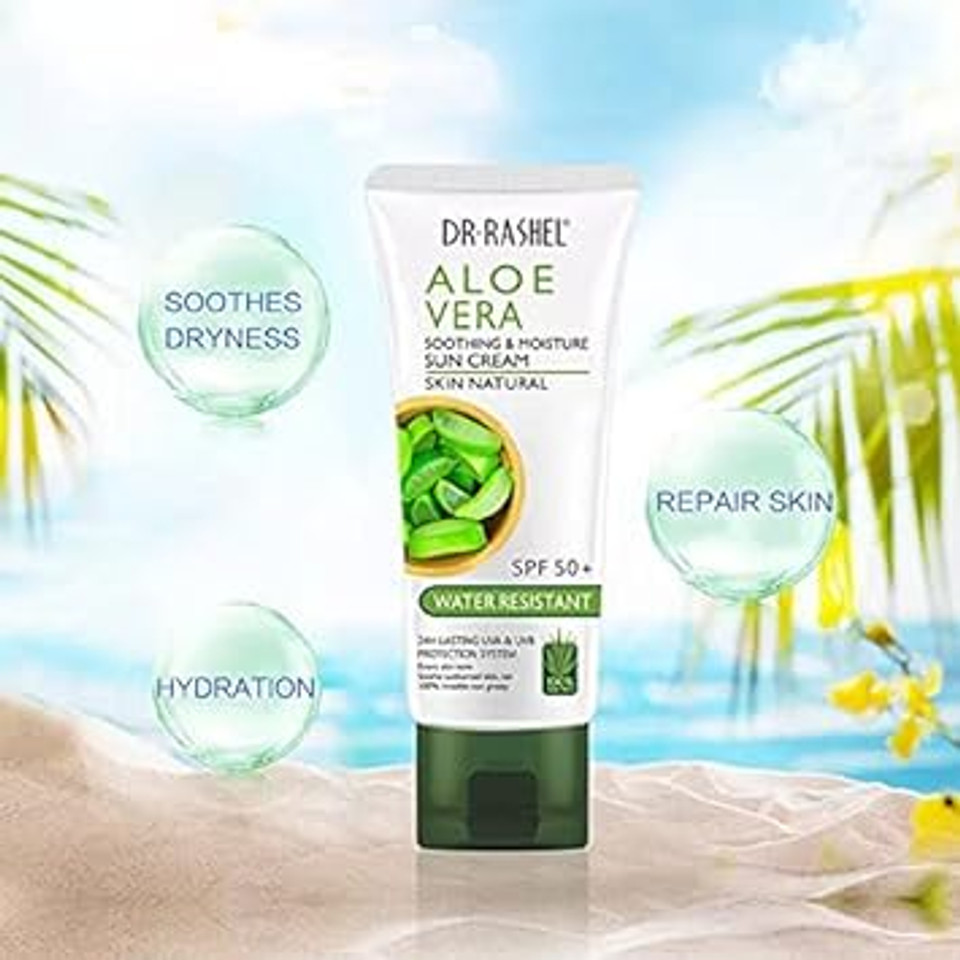 Dr Rashel Aloe Vera Soothing & Moisture Sun Cream Water Resistant 60 G SPF 50+