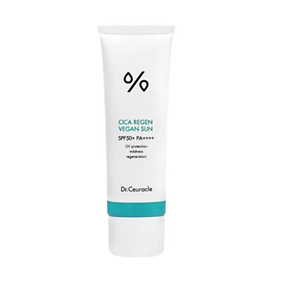 Dr.Ceuracle Cica Regen Vegan Sun 1.69Fl.Oz | Lightweight Texture Sunscreen, Cica Sunscreen, Vegan Sunscreen