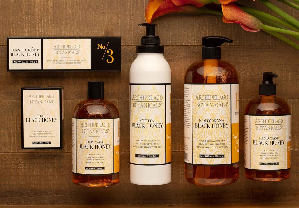 Archipelago Botanicals Black Honey Lotion | Moisturizing, Hydrating Daily Body Lotion | Free From Parabens, Phthalates And Gmos (18 Oz) Archipelago Botanicals Black Honey Lotion | Moisturizing, Hydrating Daily Body Lotion | Free From Parabens, Phthalates And Gmos (18 Oz)