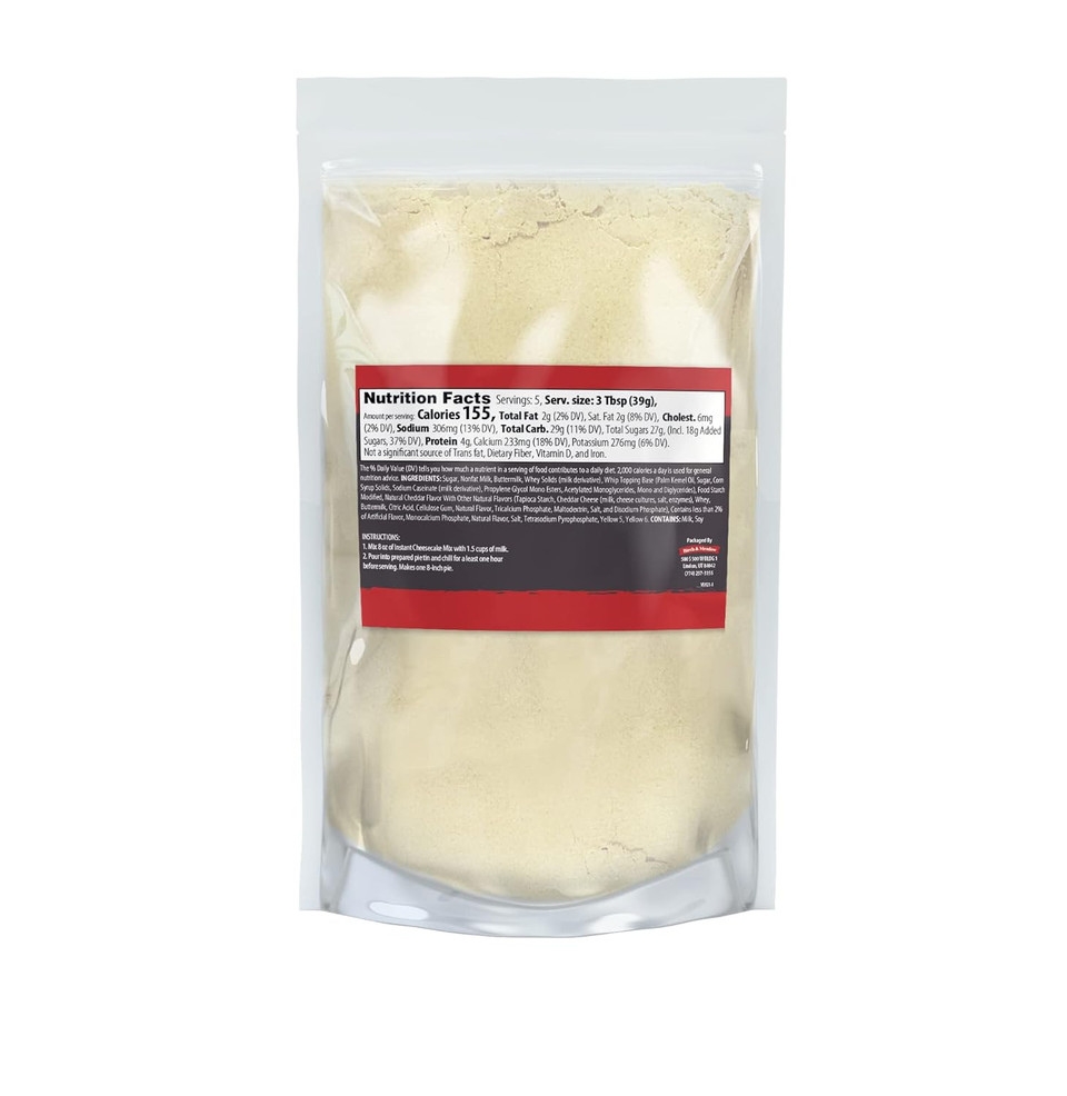 Birch & Meadow 8 Oz Of Instant Cheesecake Mix, Delicious Taste, Creamy Texture, Easy To Make