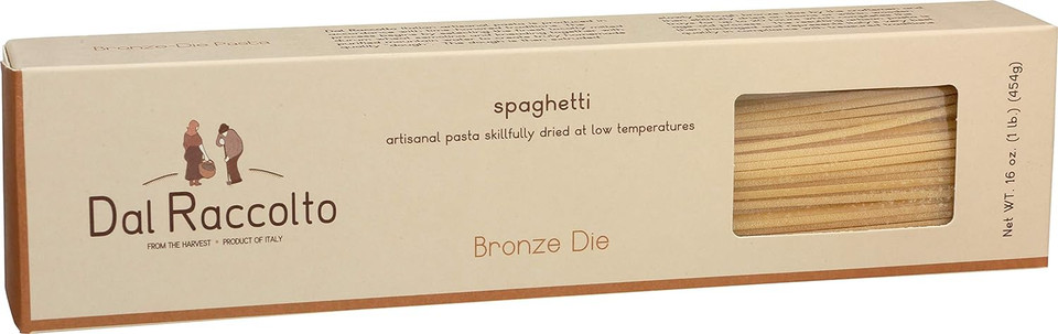 Dal Raccolto Bronze Die Pasta - Spaghetti, 1 Lb Box
