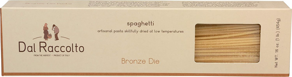 Dal Raccolto Bronze Die Pasta - Spaghetti, 1 Lb Box