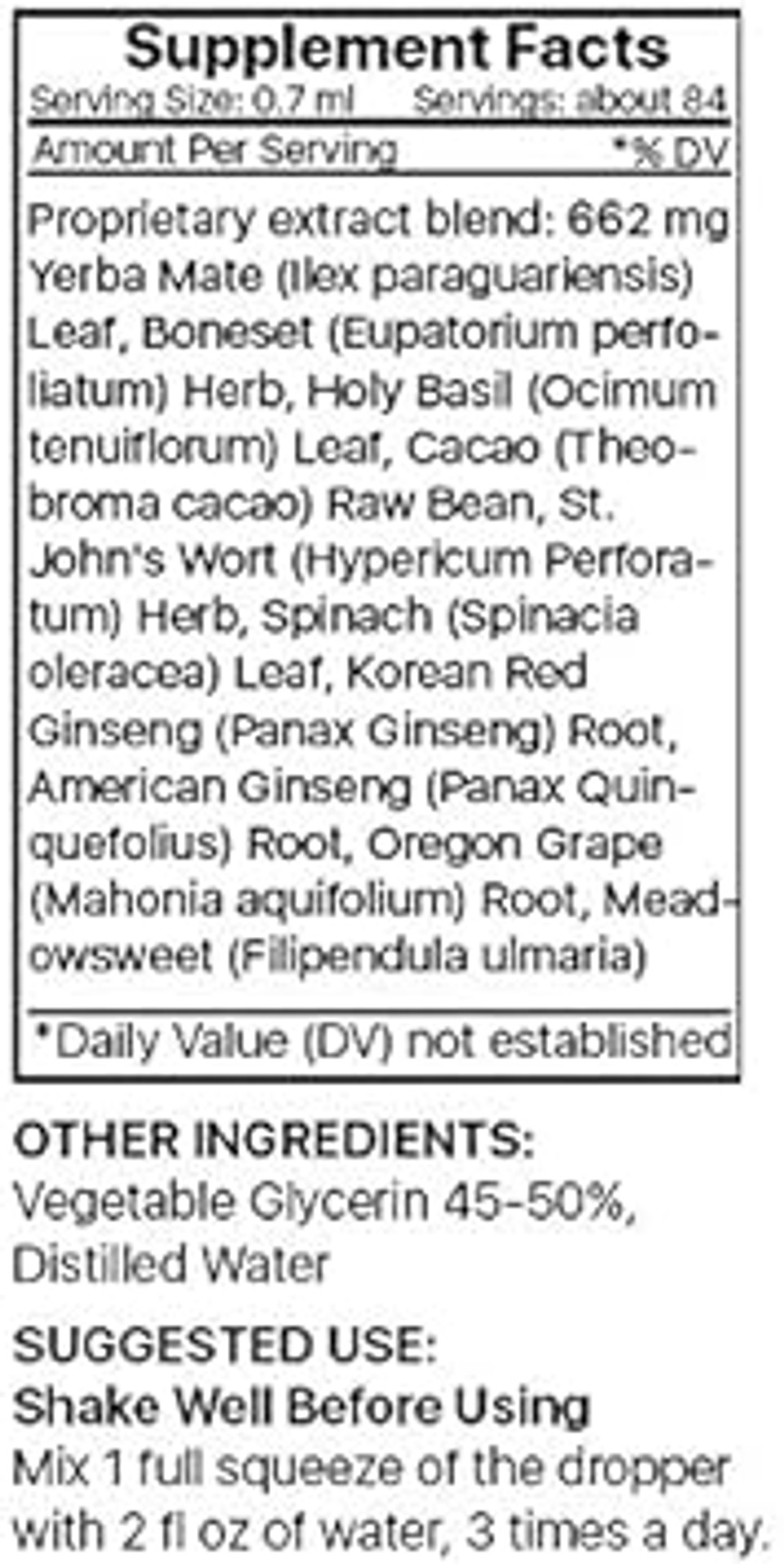 Secrets Of The Tribe Jacksonville Healthy Tincture, Herbal Extract Supplement For Optimal Human Health (2 Fl Oz, Autumn)