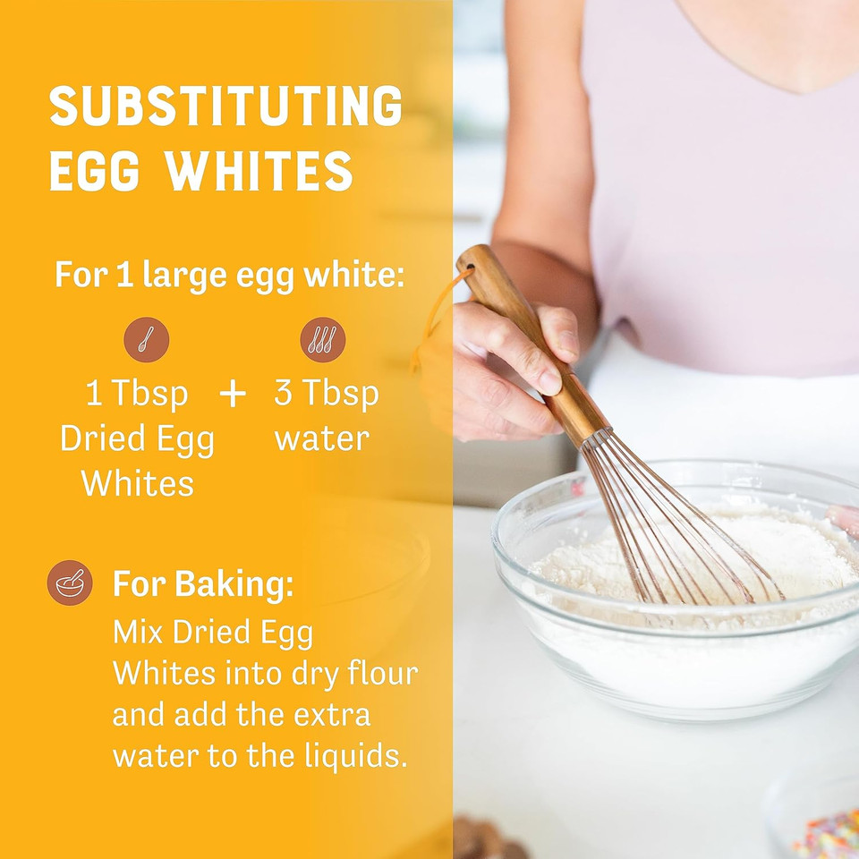 Judeeã¢ÂS Dried Egg White Powder 16 Oz - Pasteurized - Delicious And 100% Gluten-Free - Great For Breakfast And Camping Meals - Use To Make Meringue, Royal Icing, And Shakes