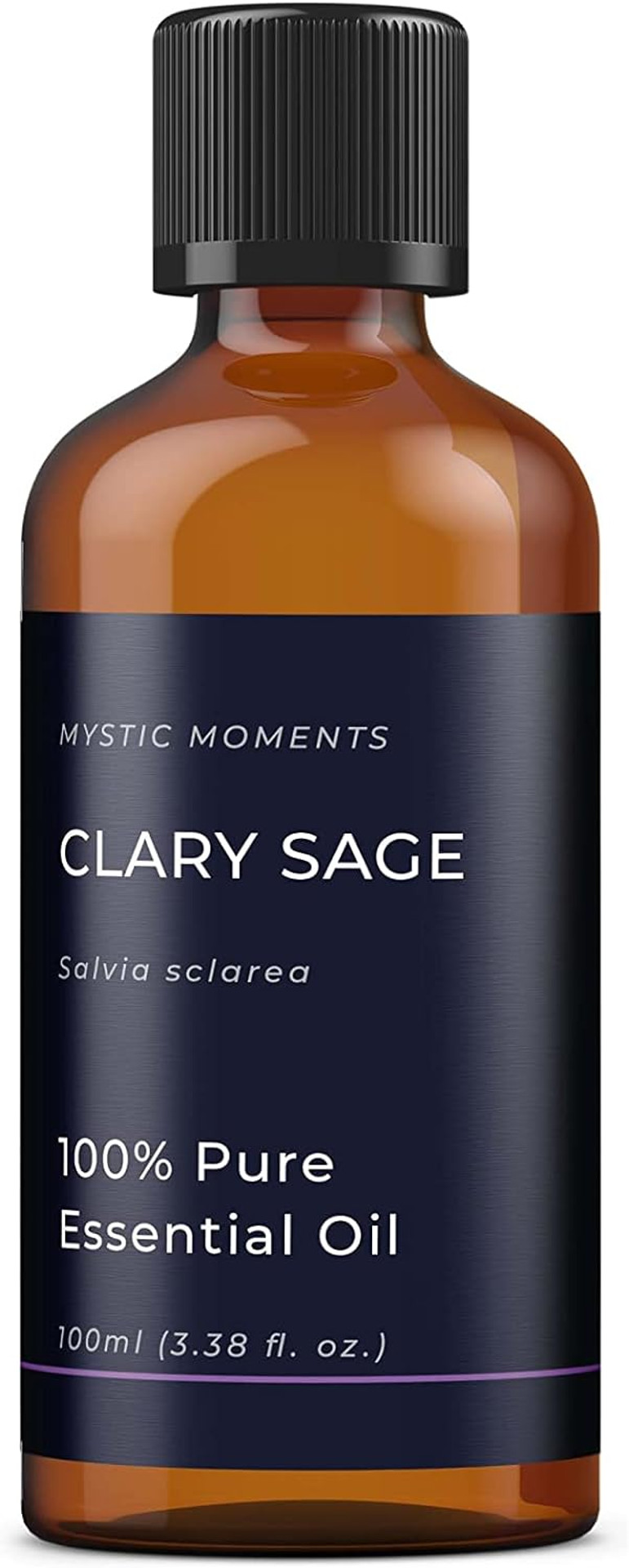 Mystic Moments | Clary Sage Essential Oil 100Ml - Pure & Natural Oil For Diffusers, Aromatherapy & Massage Blends Vegan Gmo Free