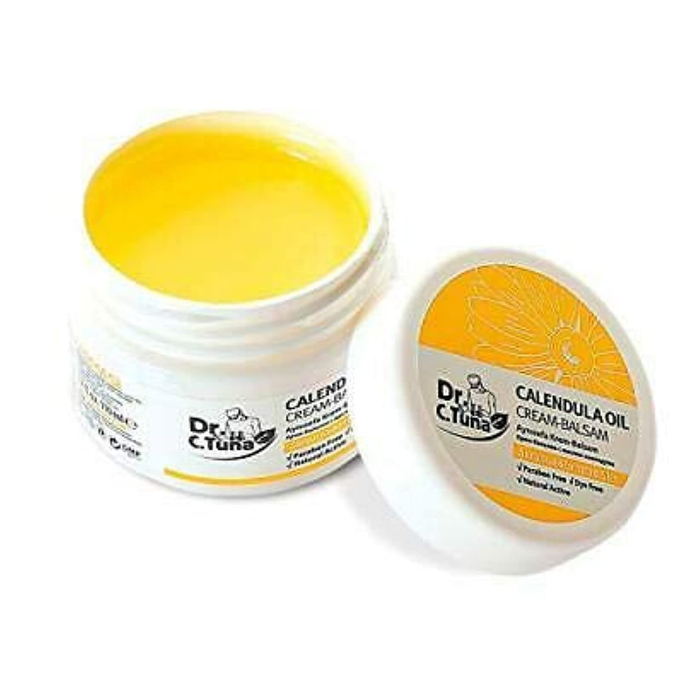Farmasi Dr C Tuna Calendula Cream Balsam, Body Pure Natural Skincare Repair And Moisturizer Healing Effects For Dry Skin, Plant Rich Protection With Calendula, Chamomile 2.7 Fl (New Package)