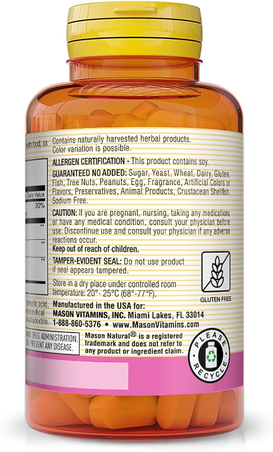 Mason Natural Menopause Trio: Black Cohosh, Flaxseed, & Soy (Extended Release) - May Alleviate Hot Flashes & Night Sweats*, Supports Healthy Hormone Balance*, 30 Caplets