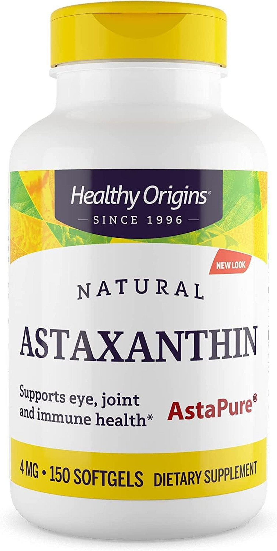 Healthy Origins Astaxanthin (Complex), 4 Mg - Supports Heart Health, Immune System & Joint Health - Gluten-Free Supplement - 150 Softgels