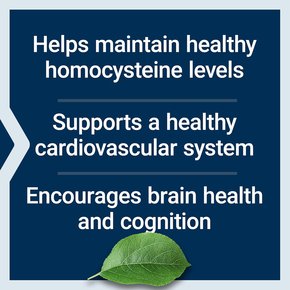 Life Extension Homocysteine Resist - For Heart & Brain, Cognitive Health Support Supplement  Vitamin B2, B6 & B12 + Folate - Once-Daily, Non-Gmo, Gluten-Free - 60 Vegetarian Capsules