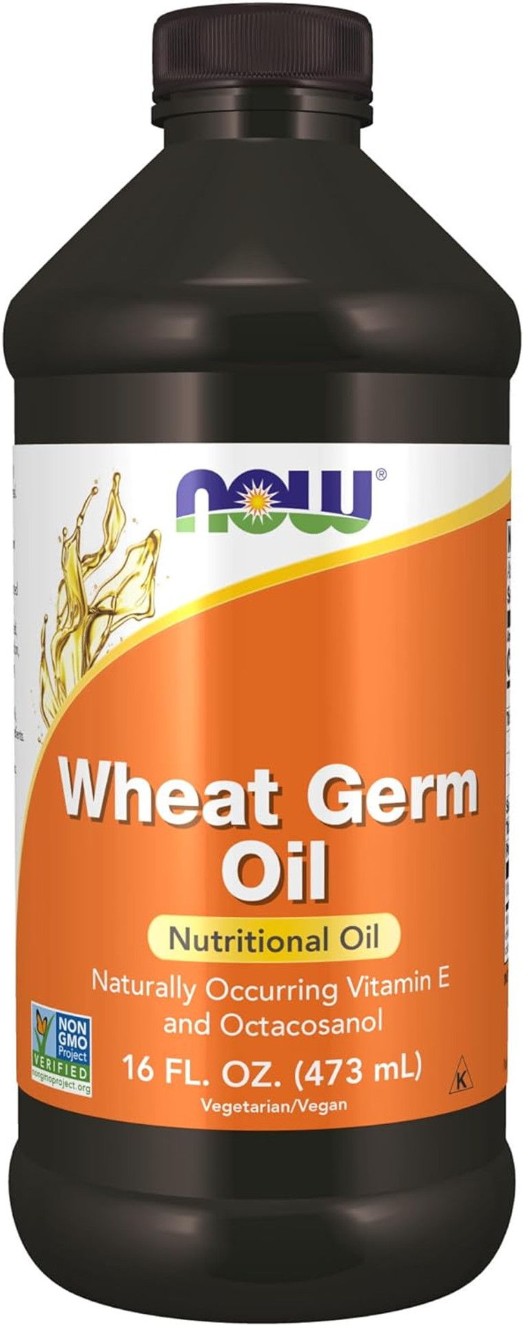 NOW Supplements, Wheat Germ Oil with Essential Fatty Acids (EFAs), Nutritional Oil, 16-Ounce